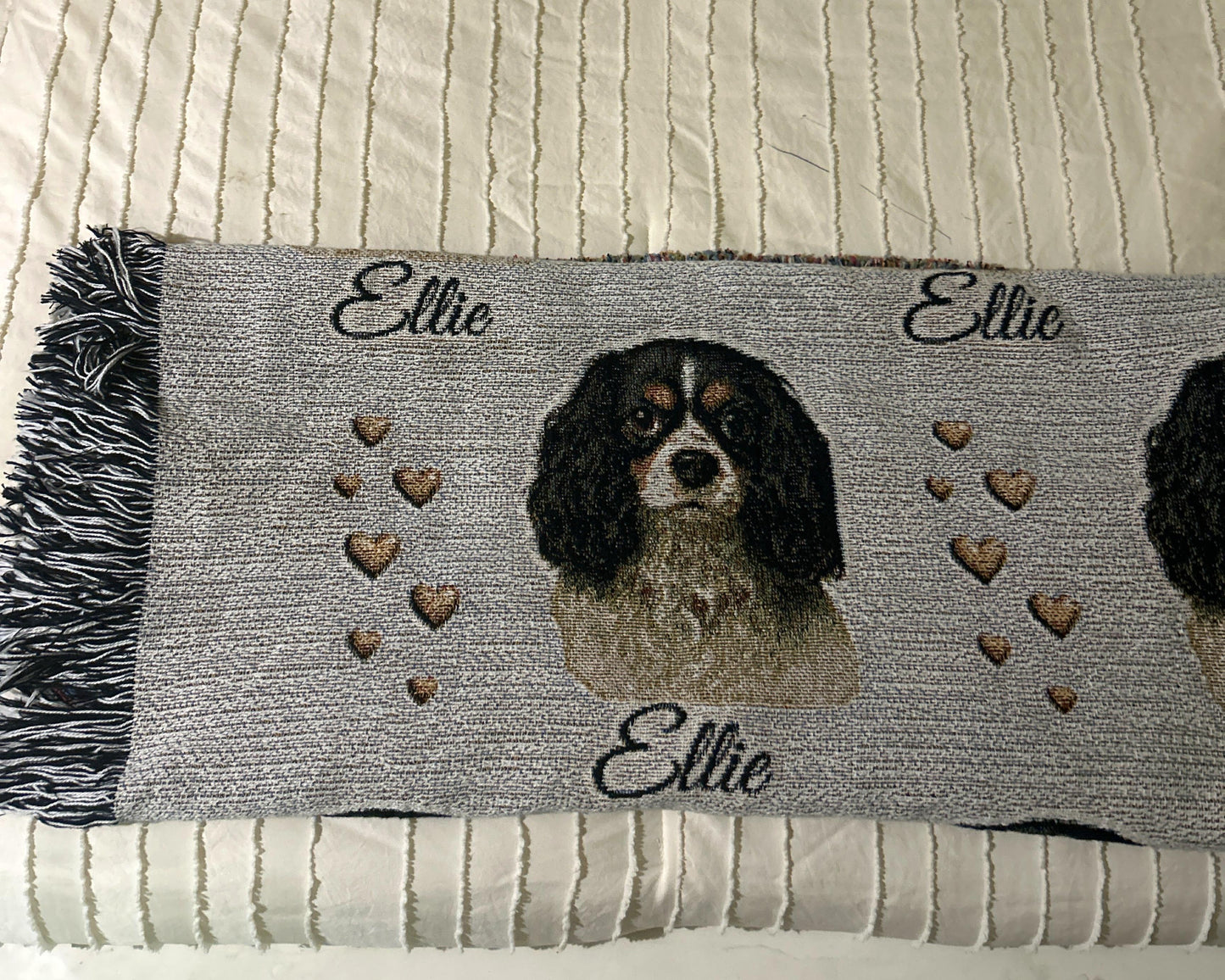 Woven Blanket - Cavalier King Charles Spaniel| Love and Legacy Keepsake Blanket