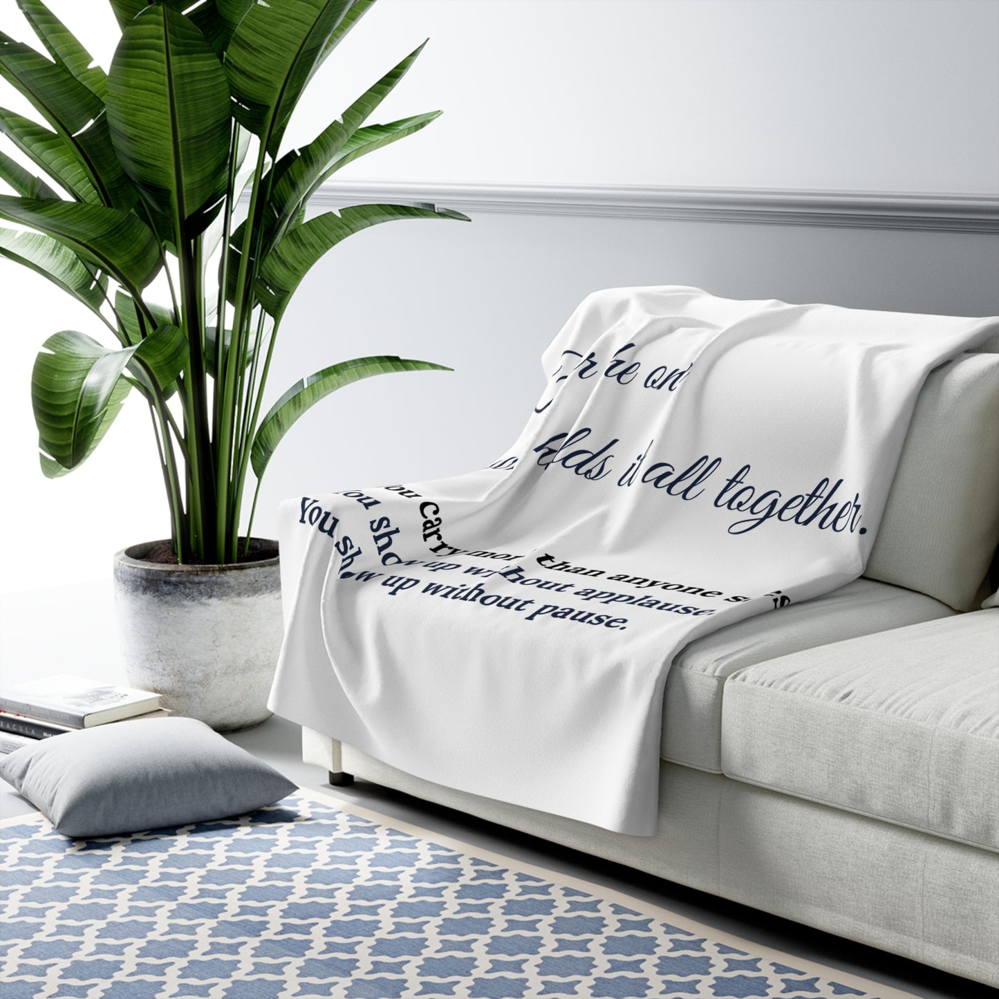 For the One Who Holds It All Together – Sherpa Blanket | Meaningful Gift for Mom, Caregiver, or Mother Figure