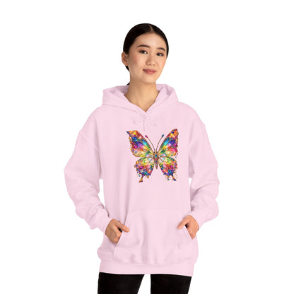 Rooted in Royalty Rainbow Jewel Butterfly Unisex Hoodie