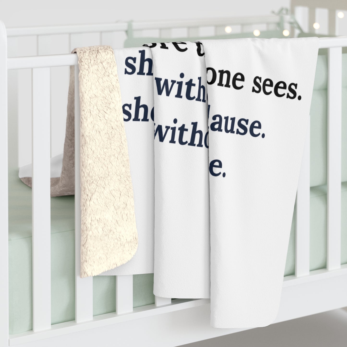 For the One Who Holds It All Together – Sherpa Blanket | Meaningful Gift for Mom, Caregiver, or Mother Figure