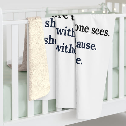 For the One Who Holds It All Together – Sherpa Blanket | Meaningful Gift for Mom, Caregiver, or Mother Figure