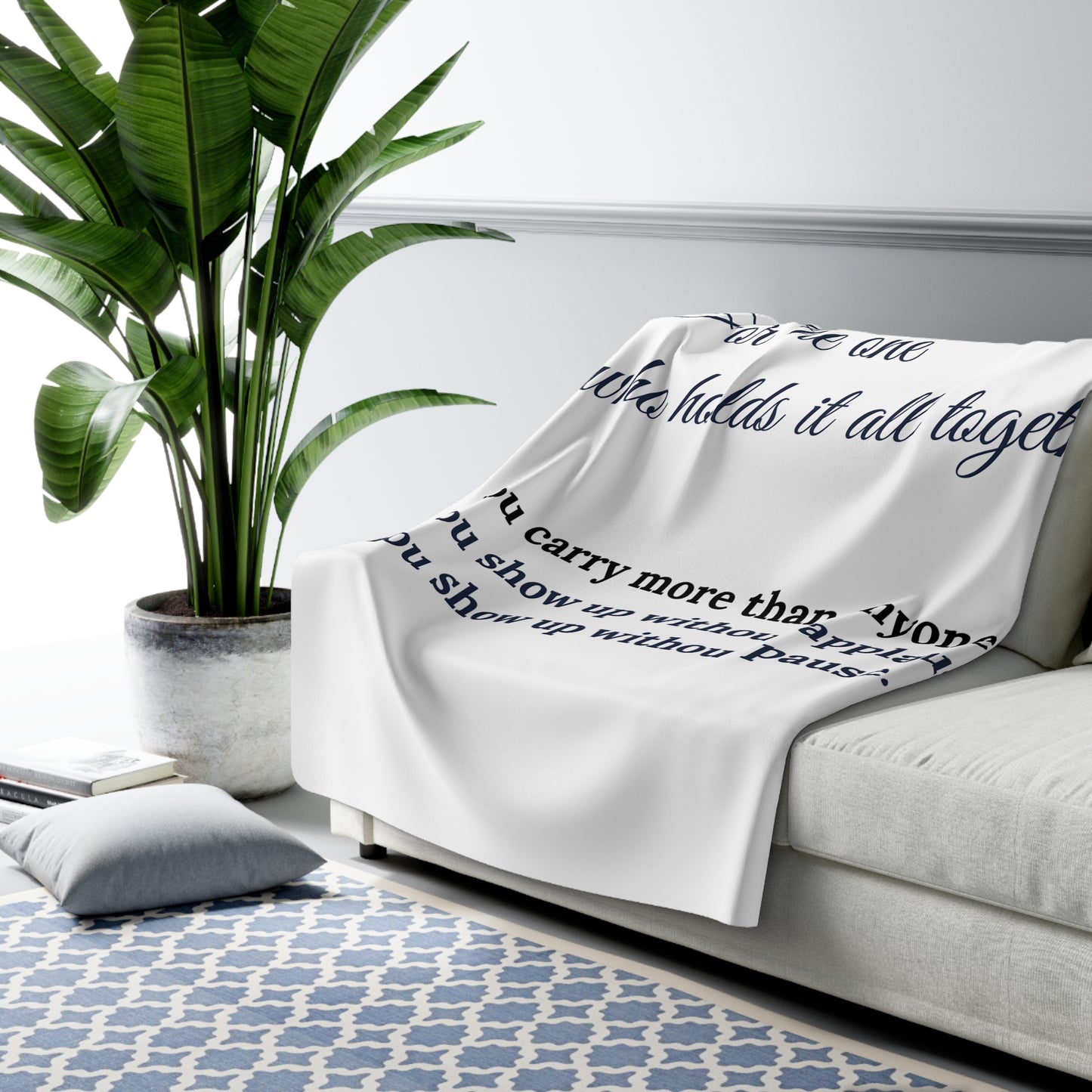 For the One Who Holds It All Together – Sherpa Blanket | Meaningful Gift for Mom, Caregiver, or Mother Figure