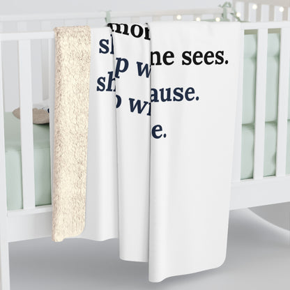 For the One Who Holds It All Together – Sherpa Blanket | Meaningful Gift for Mom, Caregiver, or Mother Figure