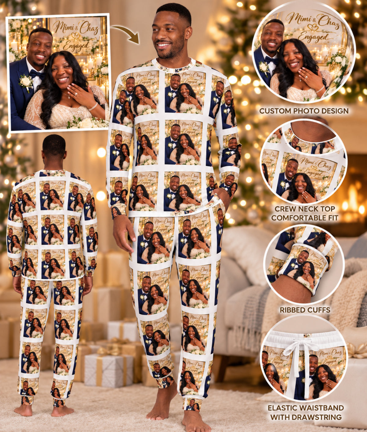 Personalized Family Photo Pajama Set | Men's | Forever Gift Shop