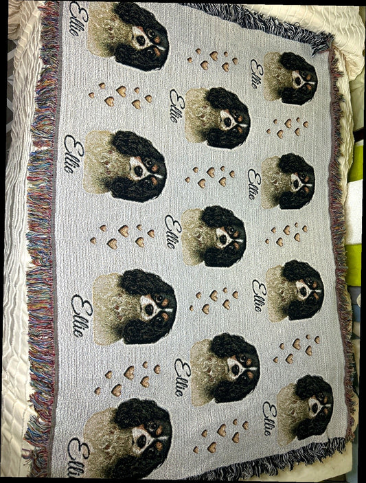 Woven Blanket - Cavalier King Charles Spaniel| Love and Legacy Keepsake Blanket