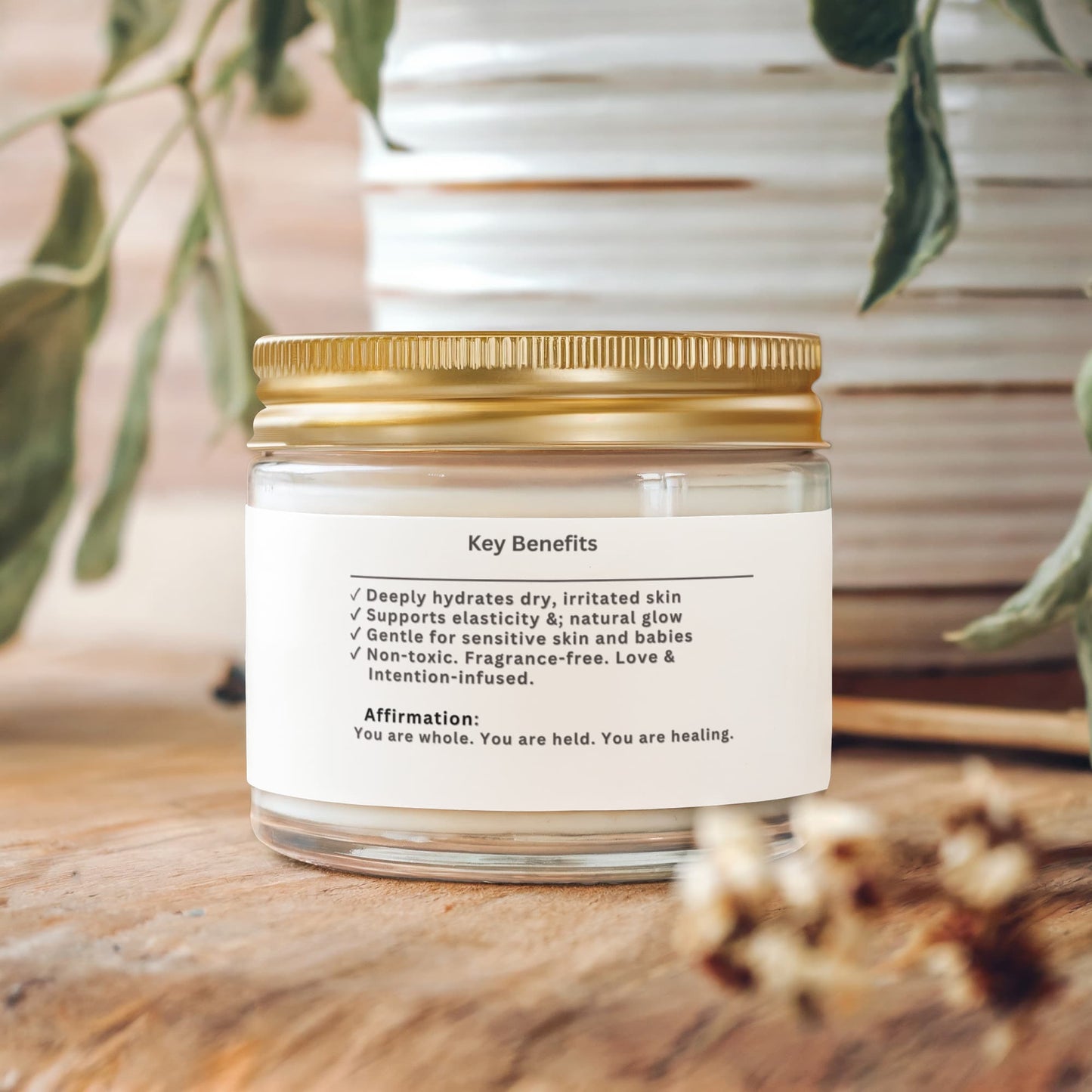 Melt: Whipped Tallow Balm with Vanilla Bean- Rooted in Love.